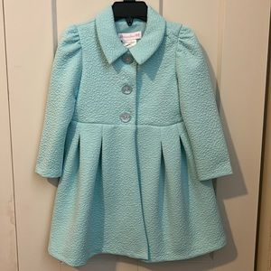 EUC Tiffany Blue Dress Coat & NWT Matching Dress